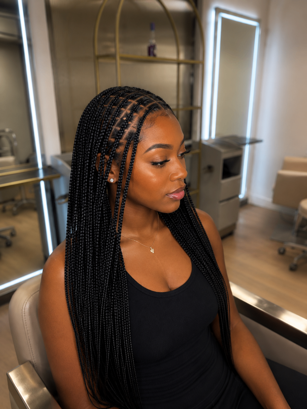 Small Knotless Braids