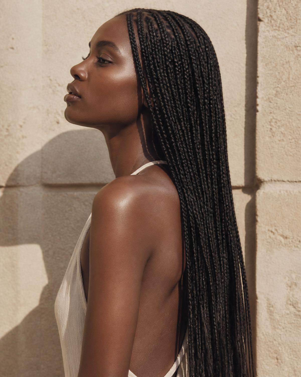 Large Knotless Braids