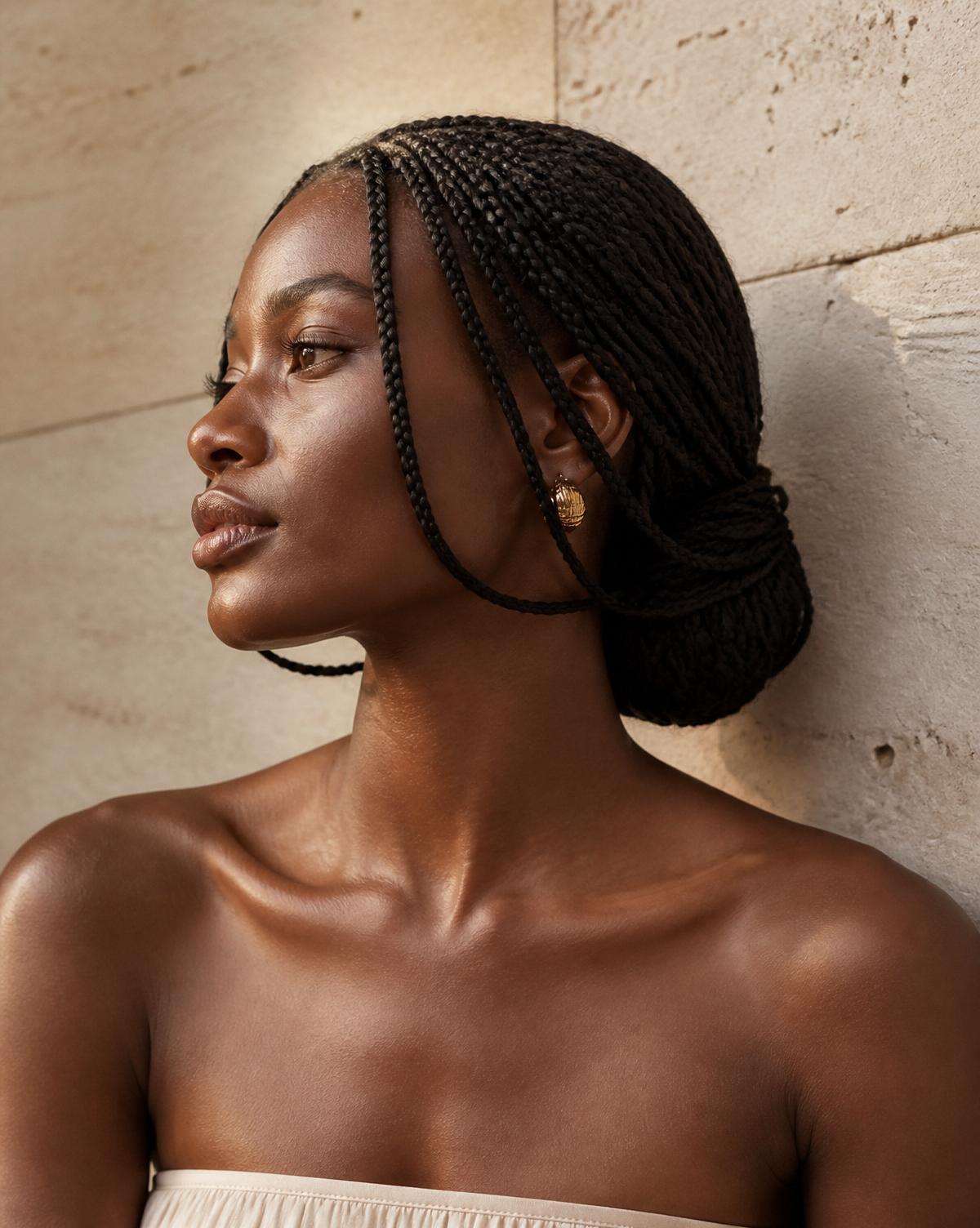 Medium Knotless Braids